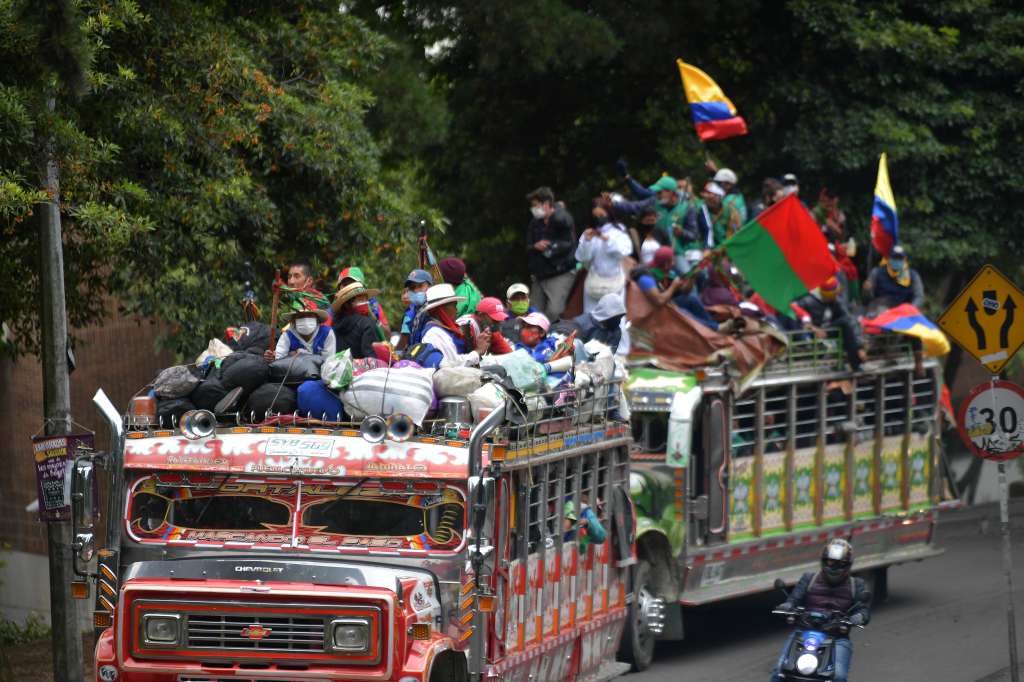 Aspectos de la llegada y estadía del Consejo Regional Indígena del Cauca (CRIC) Minga Indígena durante el paro nacional en la capital