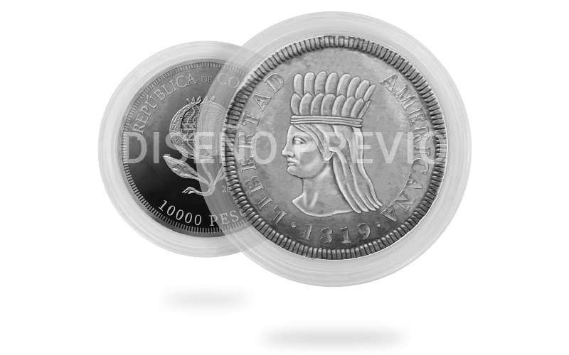 Imagén previa de la moneda de $10.000 / Cortesía.