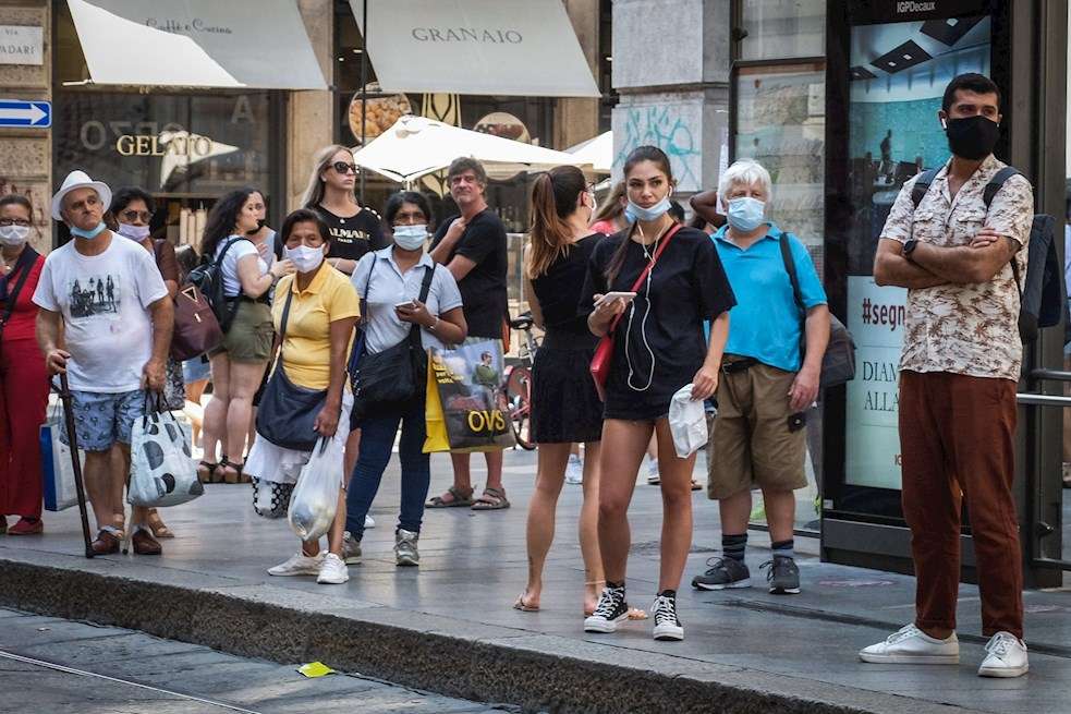 Italia, coronavirus, agosto 2020. Nueva ola de contagios.