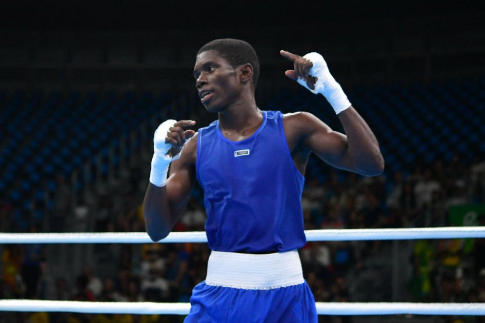 Yuberjen Martínez, boxeador colombiano y medallista de plata en Río 2016. / AFP