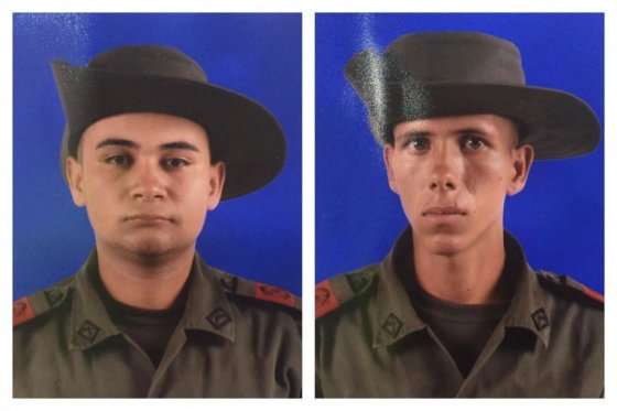 Los auxiliares Édison Montoya y Jhon Oquendo murieron este lunes en Nariño, tras un hostigamiento del ELN.