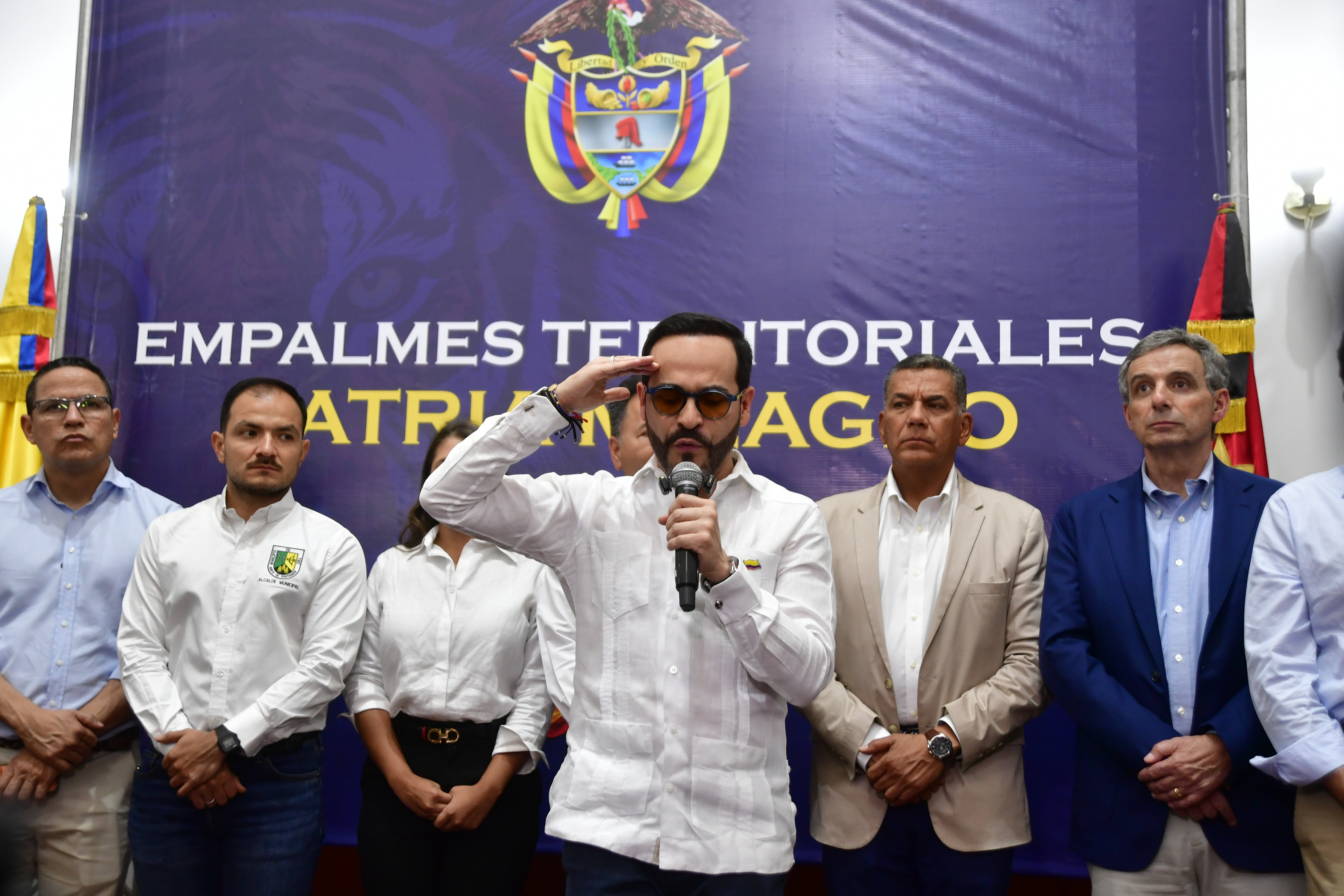 Presidente electo de Colombia durante la reunión con integrantes de su gabinete de Gobierno y autoridades locales en la ciudad de Cúcuta