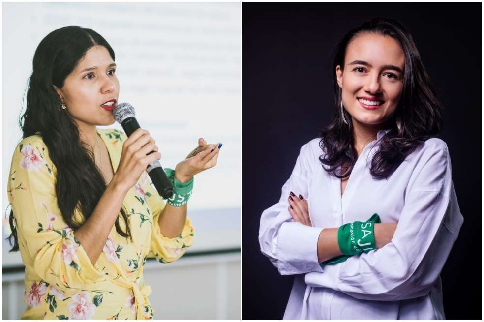 Laura Castro González, Politóloga y profesional en lenguajes y estudios culturales con mágister en investigación en derecho, y Juliana Martínez, doctora en Ciencias Humanas y Sociales.