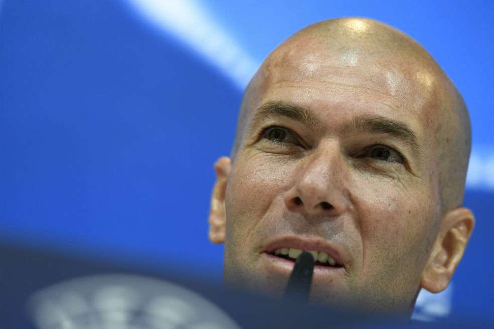 Zinedine Zidane, entrenador del Real Madrid. / AFP