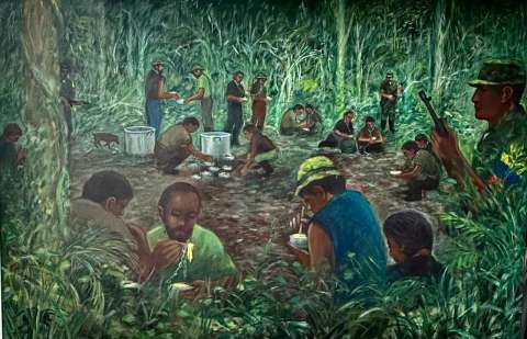 Así nació la primera exposición de arte en torno al secuestro en el país que inauguró la JEP