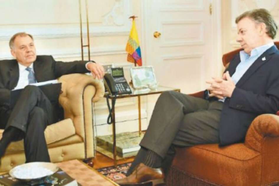 Alejandro Ordóñez y el presidente Juan Manuel Santos. / SIG Presidencia