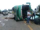 Se accidentó bus de la ruta Villeta-Bogotá con 14 pasajeros, 6 con heridas graves