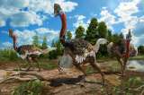 Científicos descubren restos de un dinosaurio con cuerpo de avestruz