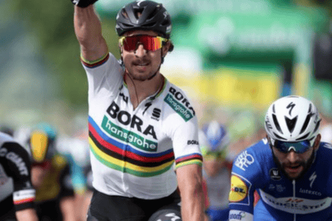 Peter Sagan le ganó el embalaje a Fernando Gaviria en la segunda etapa de la Vuelta a Suiza