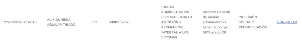 Este 27 de enero, Presidencia publicó la hoja de vida de la nueva directora de la Unidad de Víctimas.