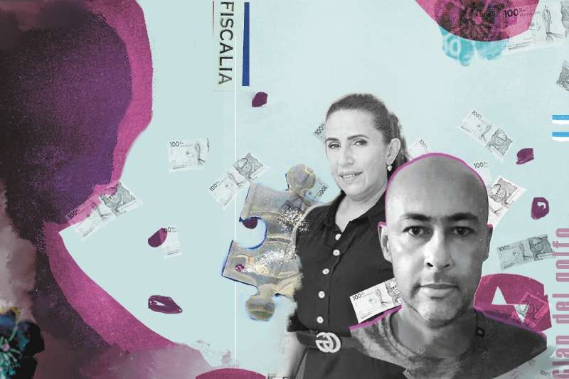 La fiscal Márquez es la madre de la novia de alias Messi, un confeso narcotraficante que sería extraditado a Estados Unidos en las próximas semanas. / Ilustración de Sebastián Torres.