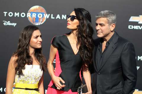 George Clooney presenta en Hollywood a la sobrina de su esposa