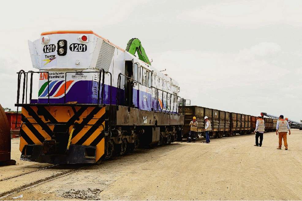 Se espera que el ferrocarril de La Dorada-Chiriguaná mueva 40.000 toneladas este año. / Cortesía ANI.