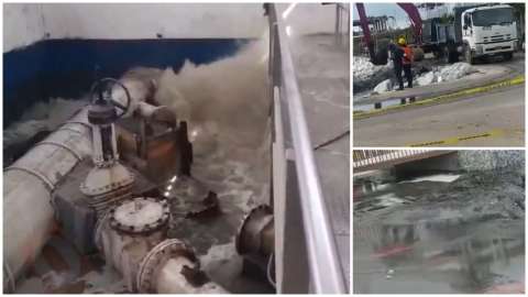 Daño en estación de bombeo de aguas residuales tiene en alerta roja a Santa Marta