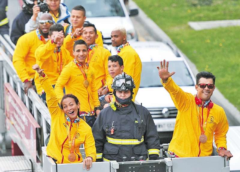 Los medallistas paralímpicos fueron homenajeados en Bogotá. / Mauricio Alvarado