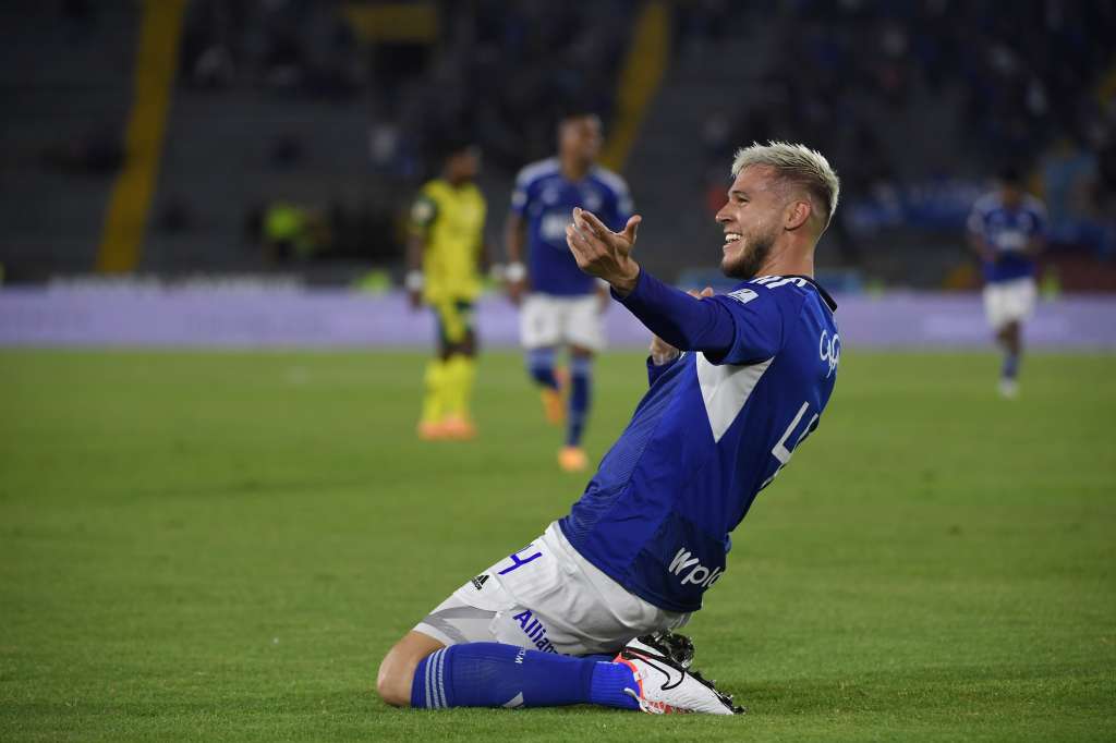 Futbolista costarricense, defensa de Millonarios en el partido ante Huila por la fecha trece de la Liga Betplay 2023-II.