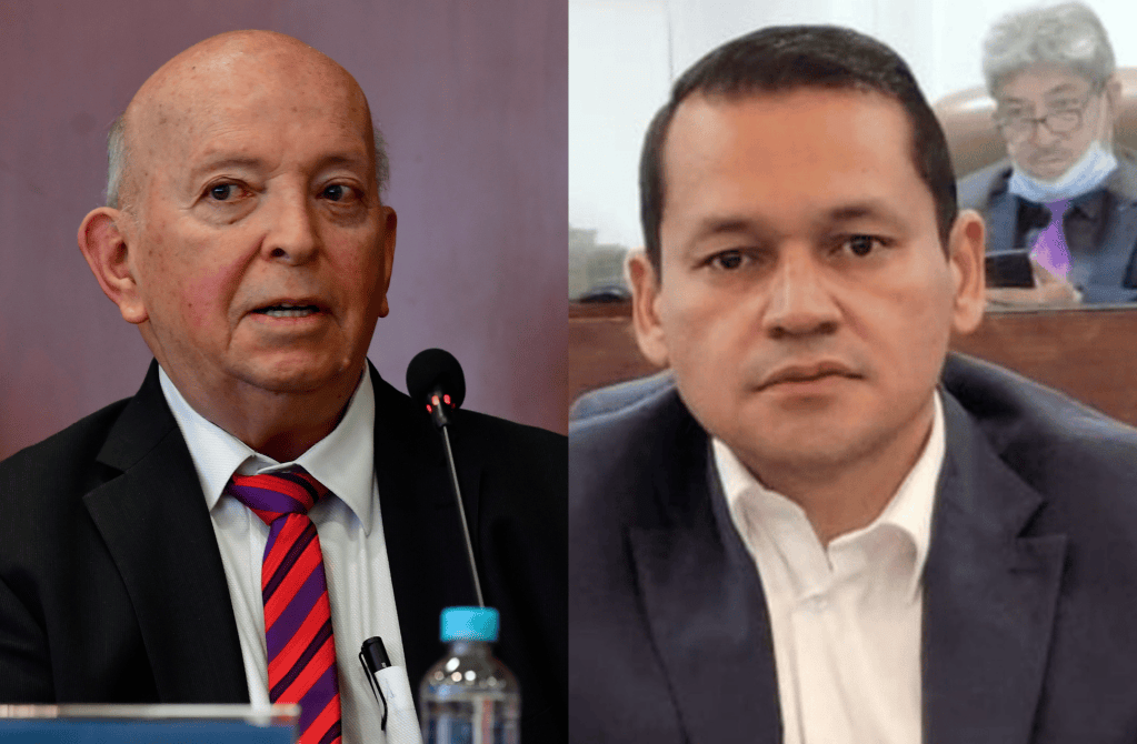 El comisionado, Otty Patiño, y el congresista del Pacto Histórico, Alejandro Ocampo.