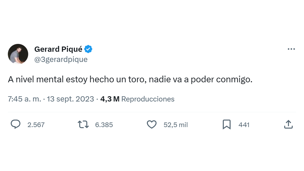 Piqué se desahogó tras show de Shakira en Premios MTV: “Nadie va a poder conmigo”