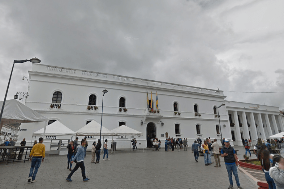 Fachada de la Alcaldía de Popayán.