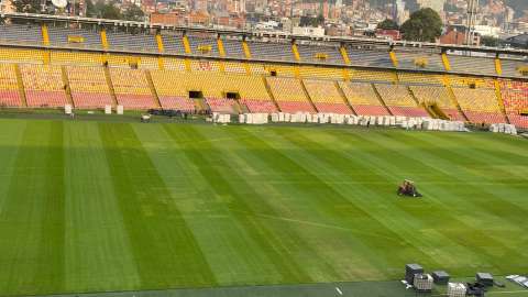 Así quedó la grama de El Campín tras el concierto de Shakira