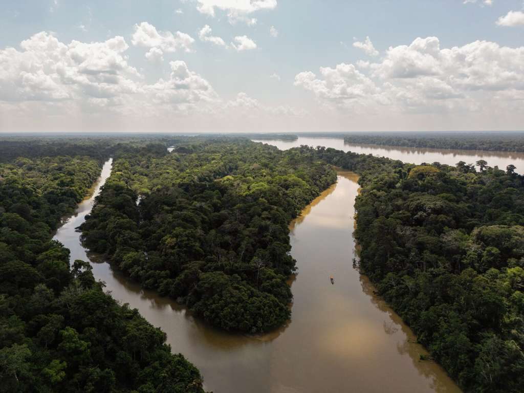 Isla de Puerto Caimán en la zona de conservación del resguardo Curare Los Ingleses.