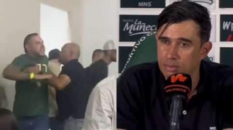 Video: hincha de Nacional entró a rueda de prensa e insultó a Bodmer