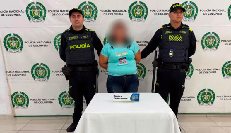 Mujer capturada en Bucaramanga por explotación sexual a menor de edad.