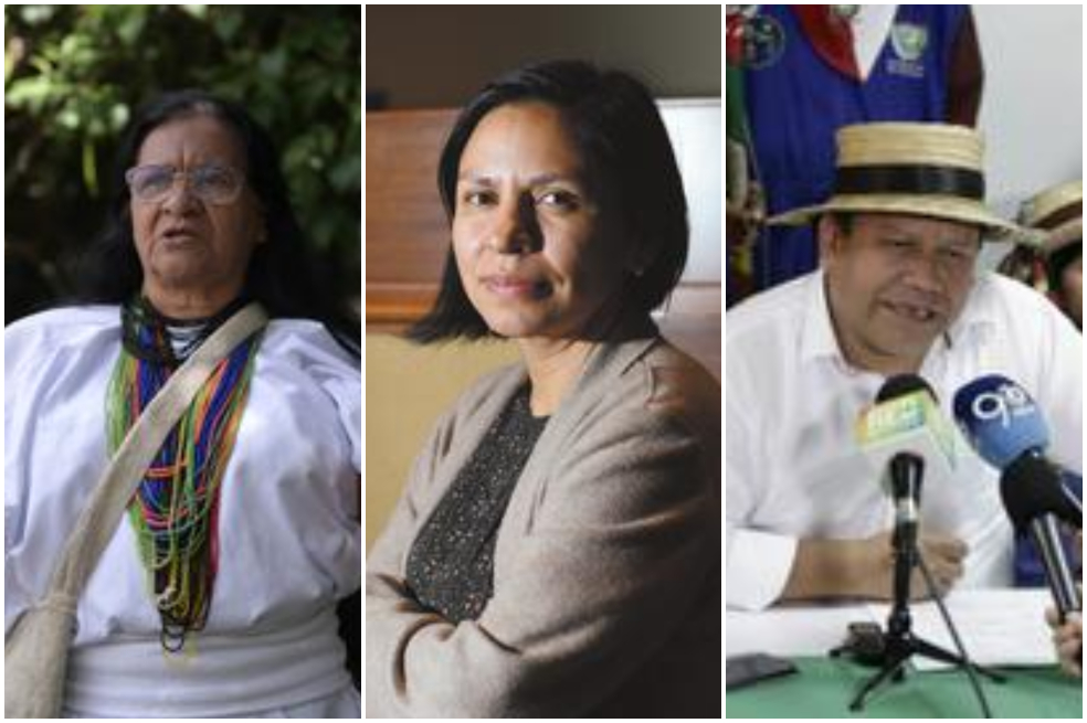 Leonor Zalabata Torres, Patricia Tobón y Giovanny Yule.