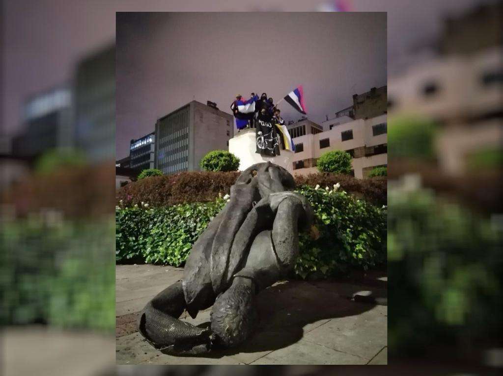Monumento Gonzalo Jiménez de Quesada, fundador de Bogotá.