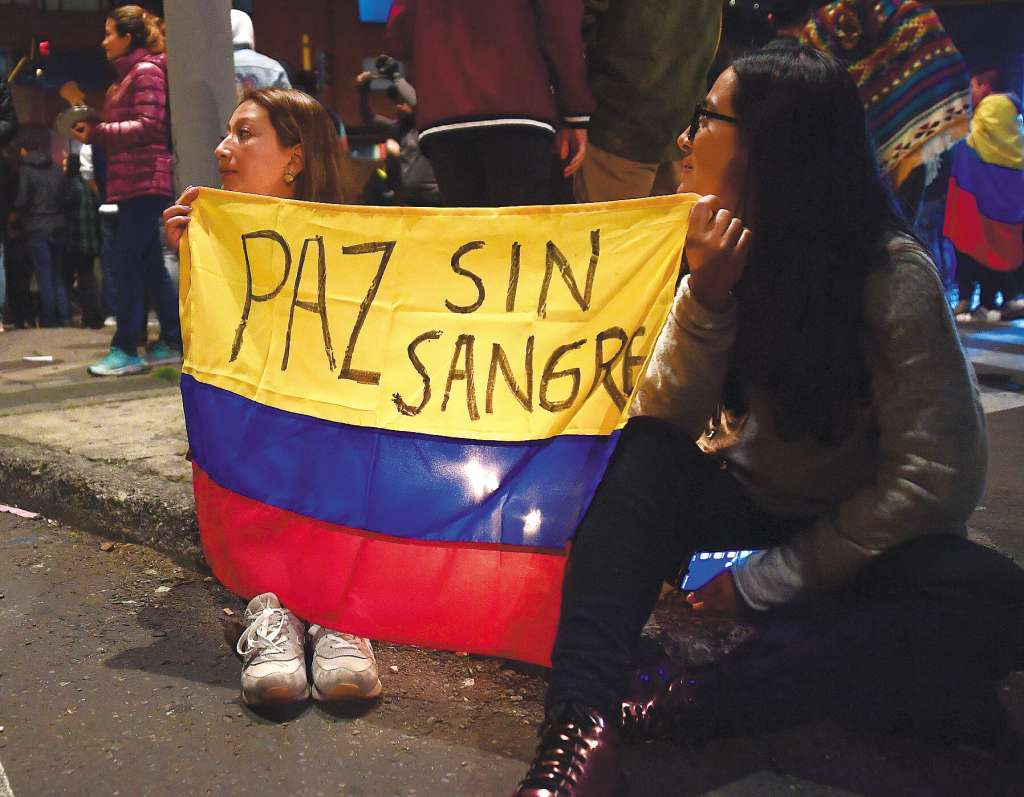 En los seis días de movilización se han visto carteles y escuchado consignas a favor de la paz. / Óscar Pérez