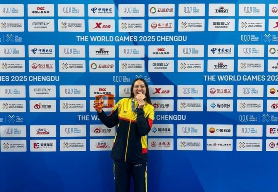 Carolina Rodríguez repitió podio y Colombia llegó a las cinco medallas en Chengdú