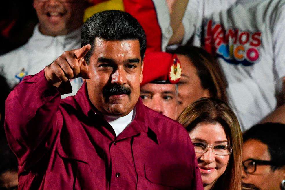 Nicolás Maduro se declaró vencedor en su primera reelección. / AFP