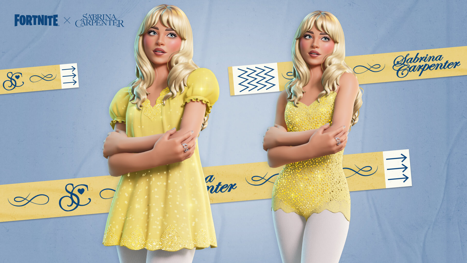 La skin (personaje) de Sabrina Carpenter en Fortnite.