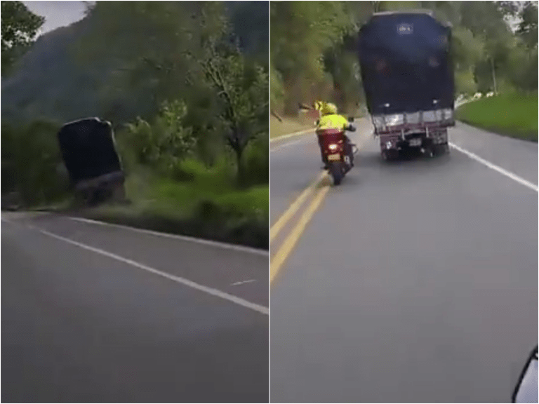Camión cayó al río Cauca en vía Manizales-Medellín: joven conductor murió