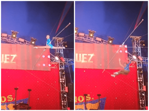 Trapecista del circo Hermanos Gasca cayó en medio de show; dieron parte de salud