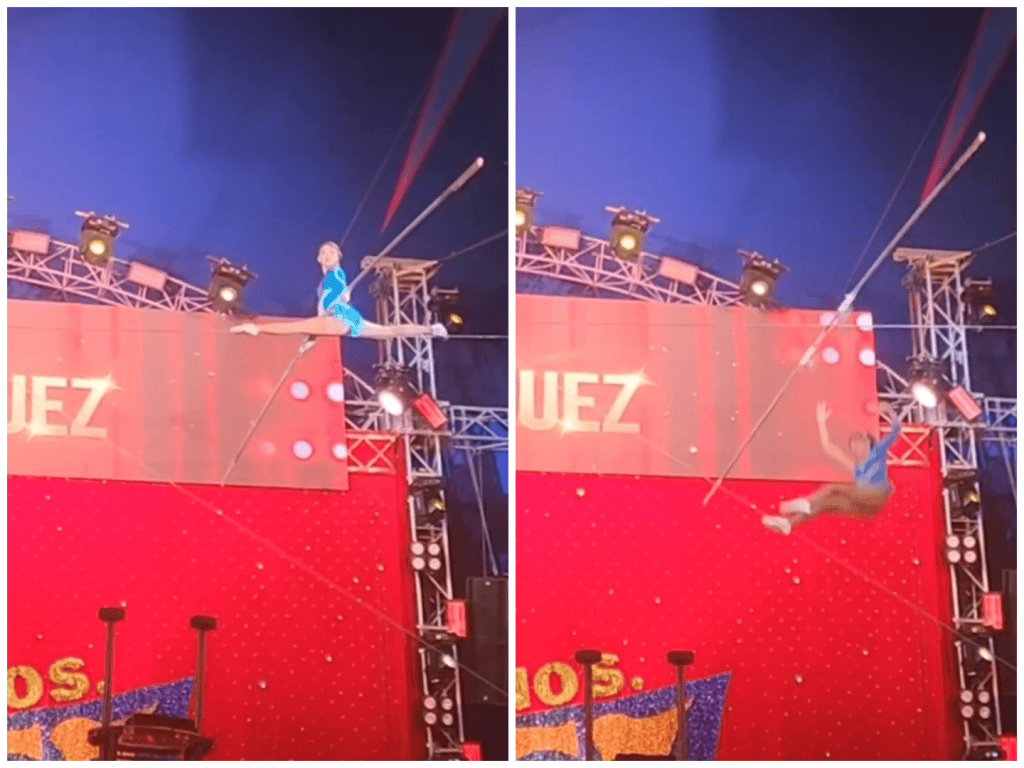 Accidente de trapecista