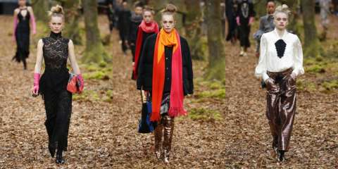 Botas mosqueteras metalizadas y maxi bufandas, lo que nos dejó Chanel en París