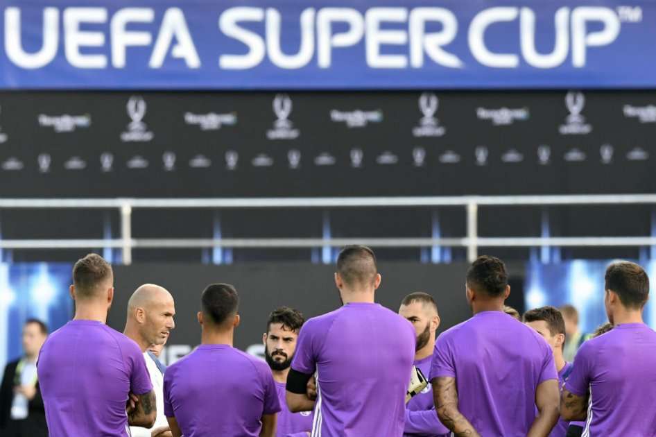 Real Madrid enfrenta al Sevilla en la Supercopa de Europa. Foto: AFP