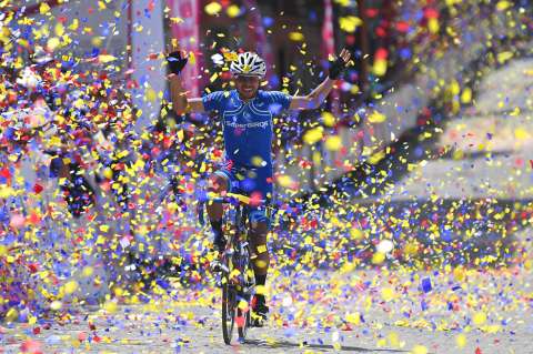 Salvador Moreno se quedó con la penúltima etapa de la Vuelta a Colombia