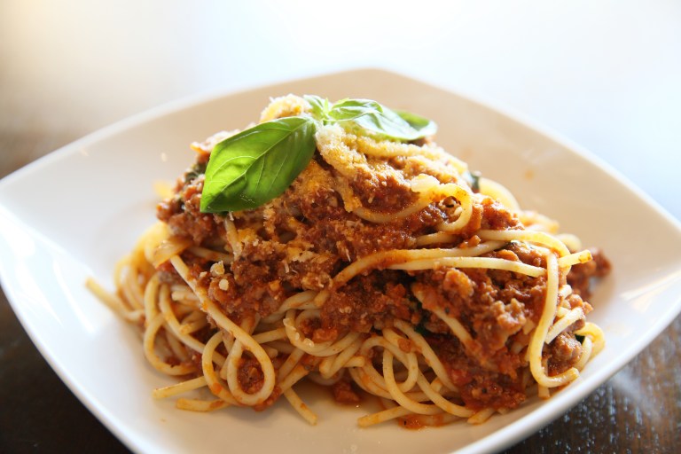 Receta fácil de pasta con carne en olla a presión