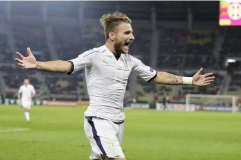 Italia logró remontarle a Macedonia y terminó venciéndolo 3-2