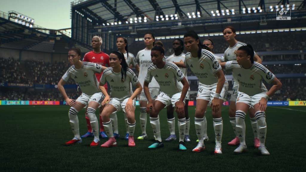 Real Madrid femenino, equipo de la estrella colombiana Linda Caicedo, en el nuevo EA Sports FC 26.