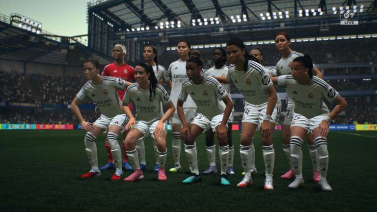 Real Madrid femenino, equipo de la estrella colombiana Linda Caicedo, en el nuevo EA Sports FC 26.