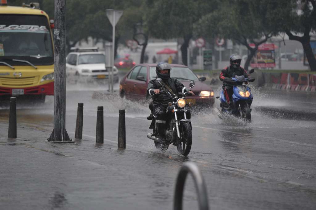 Temporada de lluvias en Bogotá.