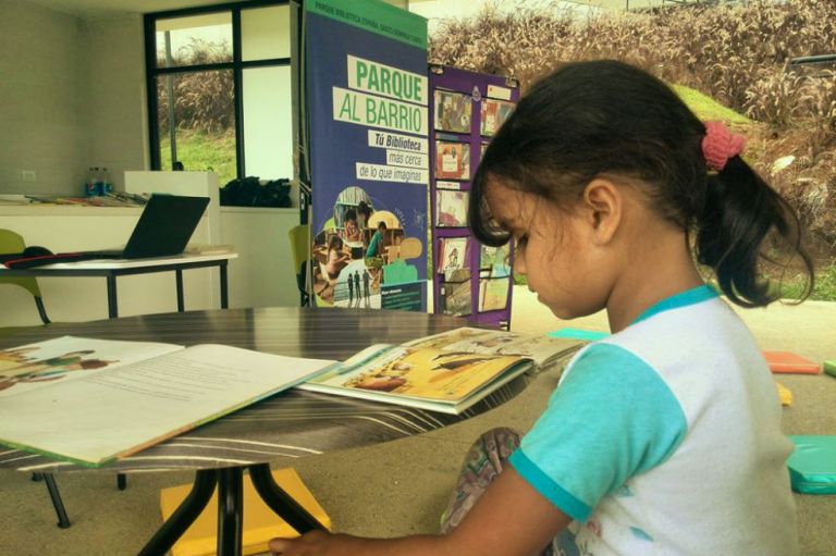 La biblioteca itinerante de Medellín