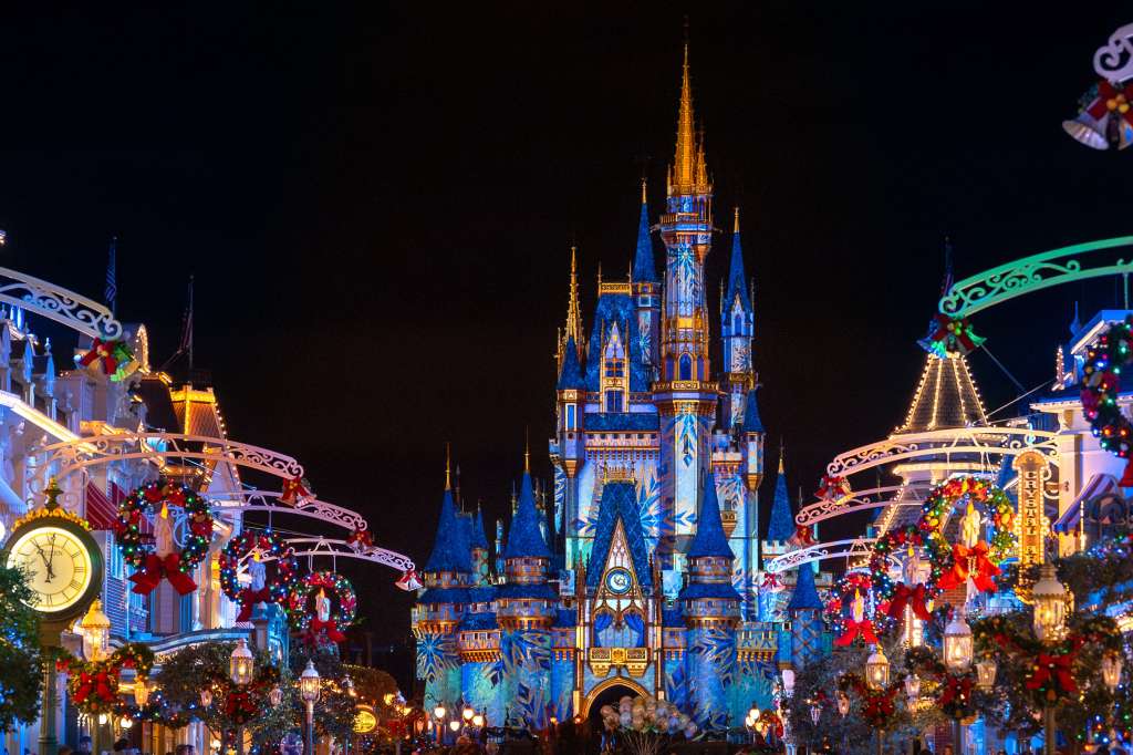 Turismo en Disney World. Fiestas de Navidad