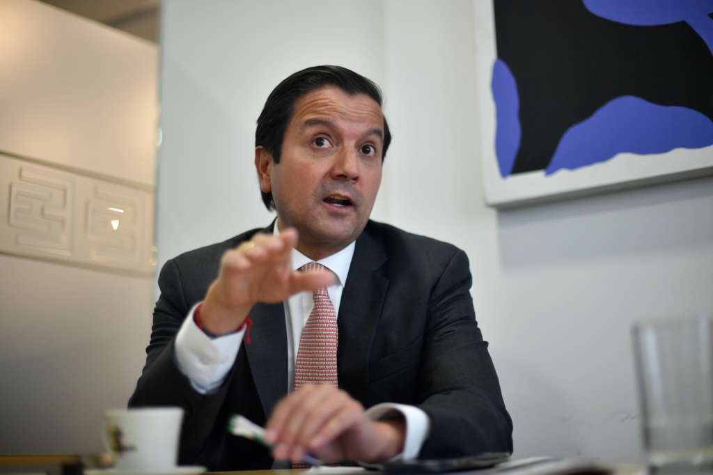 Político y abogado colombiano durante entrevista para El Espectador