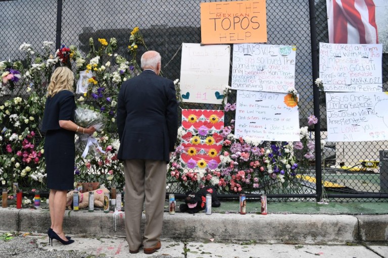 Derrumbe edificio en Miami visita Biden
