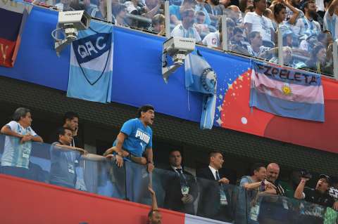 Maradona: "Estoy muy bien cuidado"