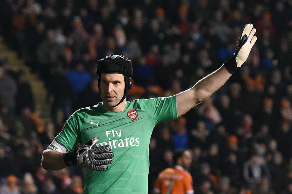Petr Cech, arquero checo del Arsenal. / AFP